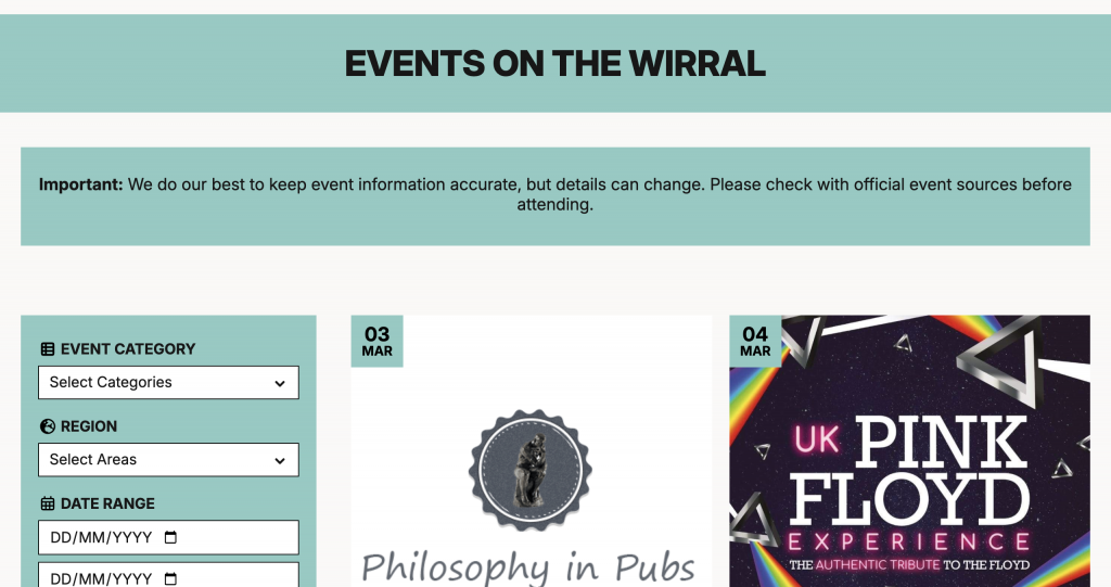 Wirral Events